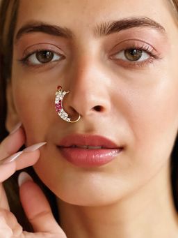 Azai by Nykaa Fashion - Traditional Gold & Pearl Nathni