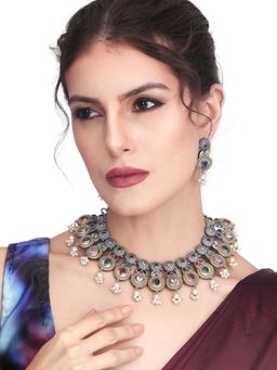 Anvik - Royal Multi-Color Stone Statement Necklace Set
