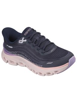 SKECHERS - Navy Blue Arch Fit Glide Step Wave Sneakers