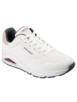 SKECHERS - White Uno Suited On Air Lace Up Sneakers