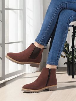 Carlton London - Women's Brown Suede Boots