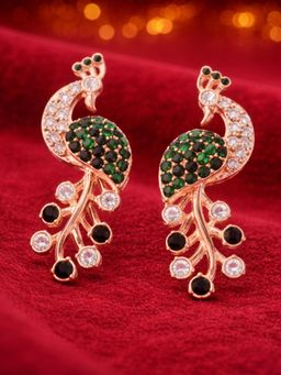 Estele - Ratnika - Morbagh Green CZ Earrings