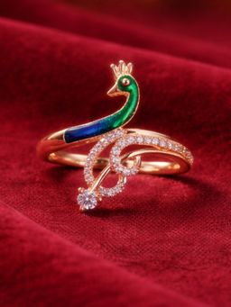 Estele - Alankara Morbagh White Peacock Ring