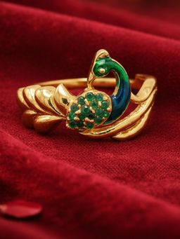 Estele - Ranjika Morbagh Green Peacock Ring