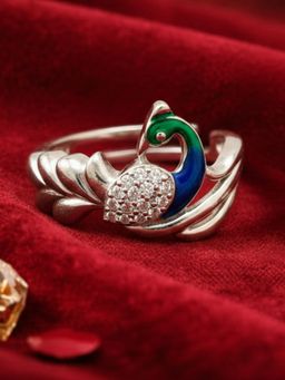 Estele - Rajani Morbagh White Peacock Ring