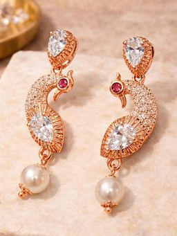 Estele - Mayurika - Morbagh White CZ Earrings