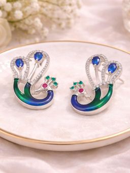 Estele - Ranjika - Morbagh Blue Stud Earrings