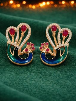 Estele - Rajvika - Morbagh Ruby Pink CZ Studs