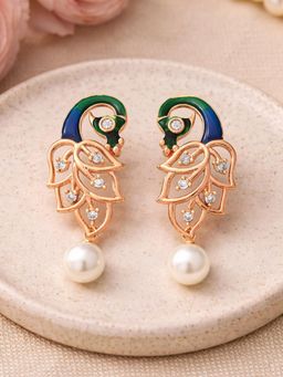 Estele - Rajvika - Morbagh White Pearl Drop Earrings