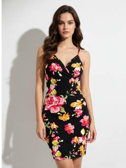 Outzidr - Multi Wrap Floral Dress