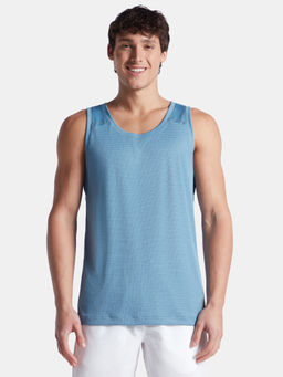 Jockey - MV57 Provincial Blue Men Lightweight Microfiber Solid Tank Top
