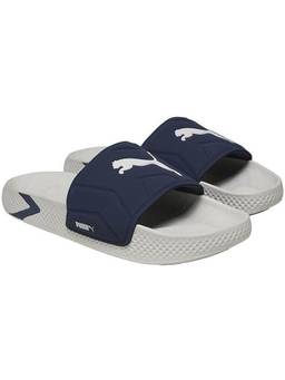 Puma - Navy Blue Softride Pro Leadpuff Sliders
