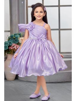 Lagorii - Girls Lavender Organza Embellished Dress