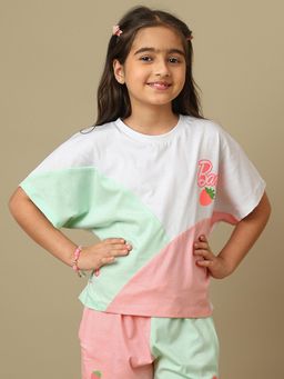 Kidsville - Official Barbie Graphic Printed Relaxed Fit Cotton Tshirt For Girls