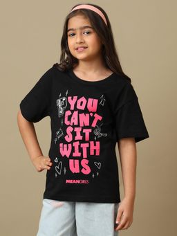 Kidsville - Official Mean Girls Graphic Printed Relaxed Fit Cotton Tshirt For Girls