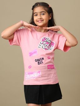 Kidsville - Official Mean Girls Graphic Printed Relaxed Fit Cotton Tshirt For Girls