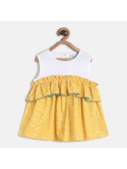 MINI KLUB - Kids Girls Yellow Woven Top