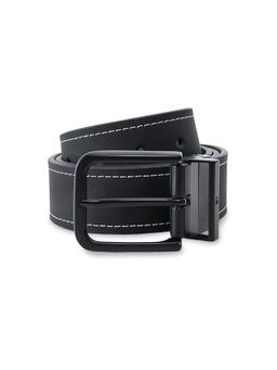United Colors of Benetton - Men Reversible Leather Belt - Black & Green