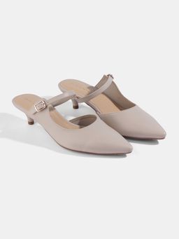 Lemon & Pepper - Women Kitten Sandal Heels - Ivory