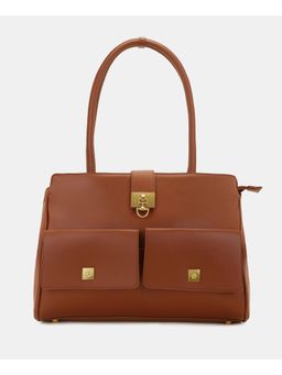 U.S. POLO ASSN. - Brown Alice Women Handbag Fits Up to 15 Laptop