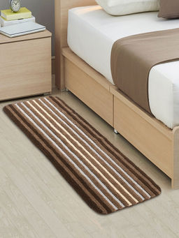 Saral Home - Brown Microfiber Runner, Brown