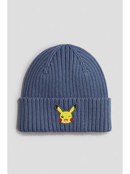 H&M - Boys Blue Appliqued Beanie