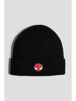 H&M - Boys Black Appliqued Beanie