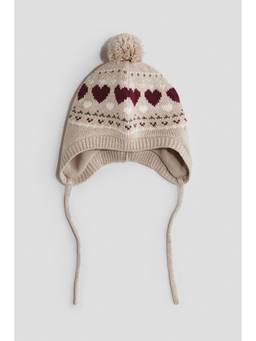 H&M - Boys Beige Fleece-Lined Earflap Beanie