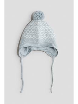 H&M - Boys Blue Fleece-Lined Earflap Beanie