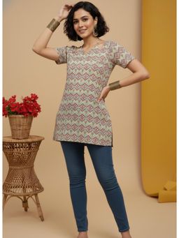 Surhi - Women Multi-Color Printed Short Kurti