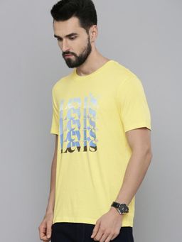 Levi's - Men Yellow Crew Neck T-Shirt