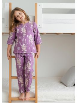 SAY - Lavender Printed Top and Pyjama