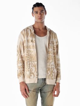 Jack & Jones - Men's Regular Fit Beige Hoodie