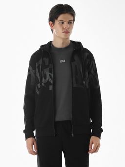 Jack & Jones - Men's Regular Fit Black Hoodie