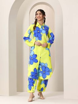 Libas - Women Green Kurta & Salwar (Set of 2)