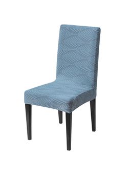 House of Quirk - Light Blue Elastic Jacquard Soft Touching Chair Cover Stretch Removable