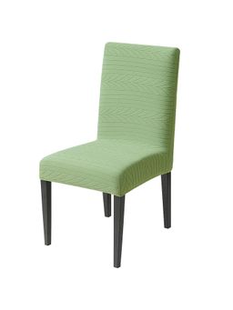 House of Quirk - Green Elastic Jacquard Soft Touching Chair Cover Stretch Removable