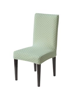 House of Quirk - Green Elastic Jacquard Soft Touching Chair Cover Stretch Removable