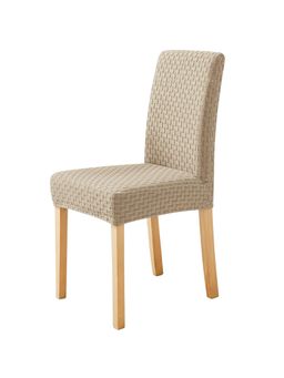 House of Quirk - Khaki Elastic Jacquard Soft Touching Chair Cover Stretch Removable