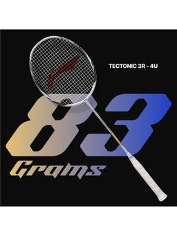 Li-Ning - Tectonic 3R Strung Carbon Fibre Badminton Strung Racket with Free Full Cover