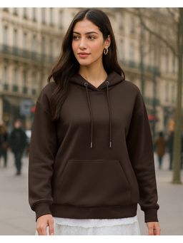 Bewakoof - Women Brown Oversized Hoodie