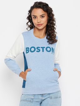 Duke - Blue Stardust Women Round Neck Sweatshirt