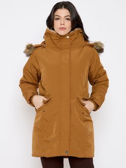 Duke - Tan Stardust Women Full Sleeve Long Jacket