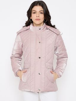 Duke - Pink Stardust Women Full Sleeve Quilted Jacket