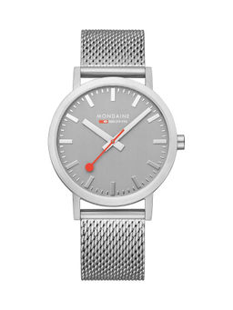 Mondaine - Classic Analog Dial Colour Grey Unisex Watch - A660.30360.80SBJ