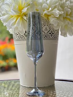 Angie Homes - Glitter Blue Stylish Champagne Glasses (Pack of 2)