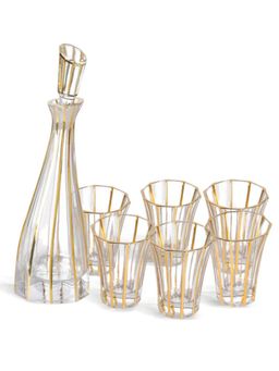 Angie Homes - Corona Best Whiskey Decanter With Glasses