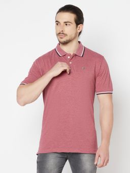 Cantabil - Men Maroon T-shirt