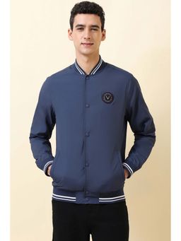 Allen Solly - Men Blue Solid Full Sleeves Jacket