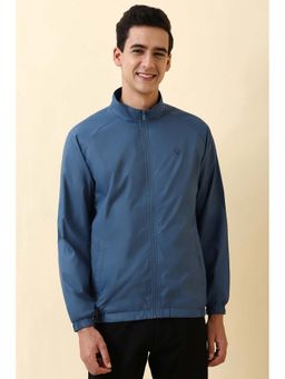 Allen Solly - Men Blue Solid Full Sleeves Jacket